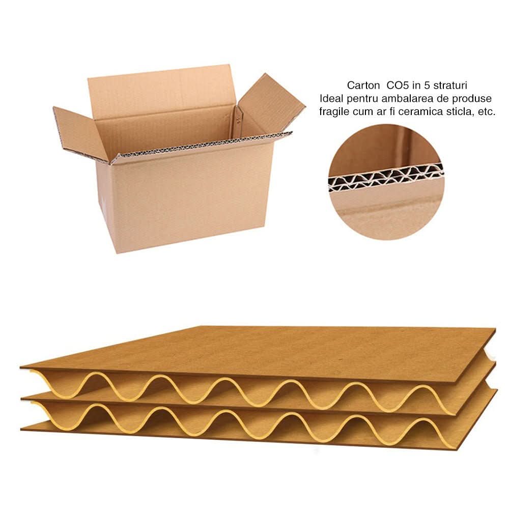 Set 20 cutii carton CO5, CB, 300 x 280 x 250 Cutii ambalare Nati Shop