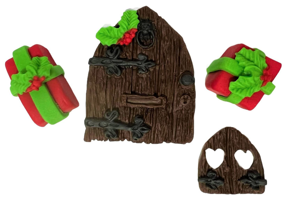 Set decoratiuni comestibile din zahar, Craciun Decoratiuni din Pasta de Zahar Nati Shop