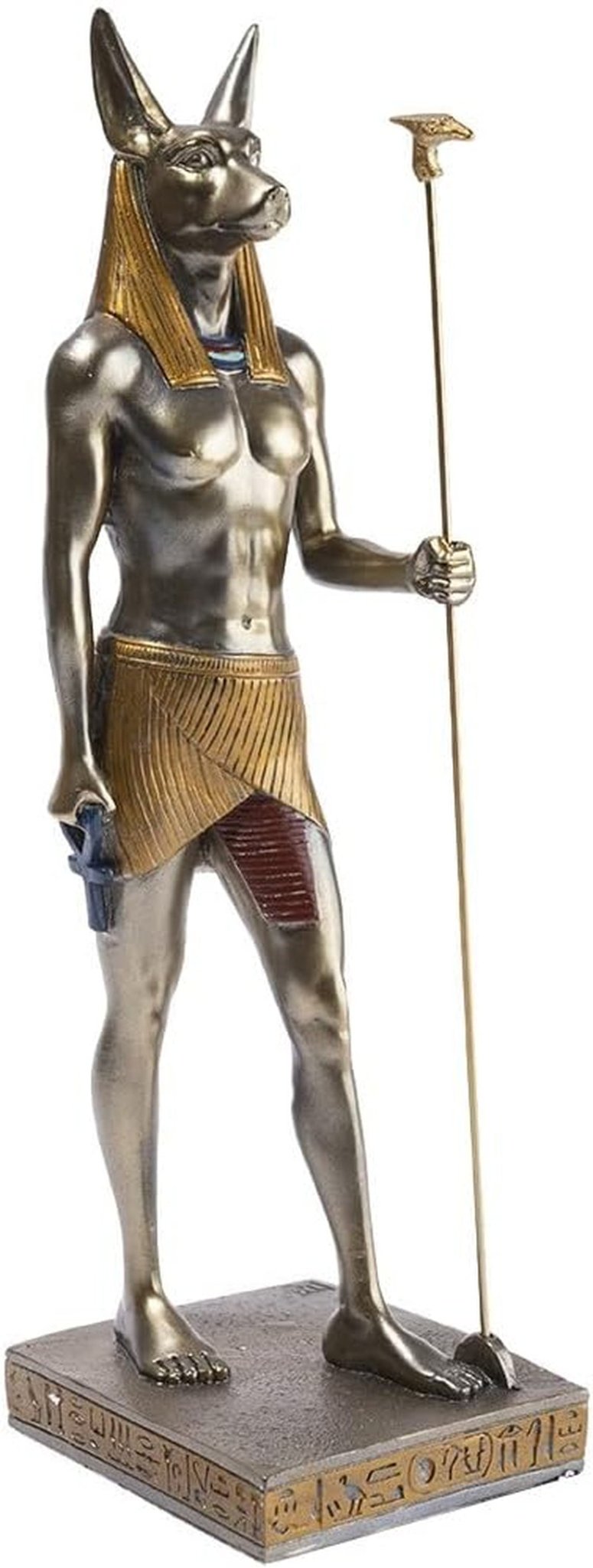 - Statuetă Bastet 21 cm - Statuetă pisică egipteană - Statuie decorare Egiptul Antic - Figurină pisică - Bust egiptean - Decorațiune originală idee cadou - Sculptură zeitate Statuete si sculpturi Naty Shop Anubis