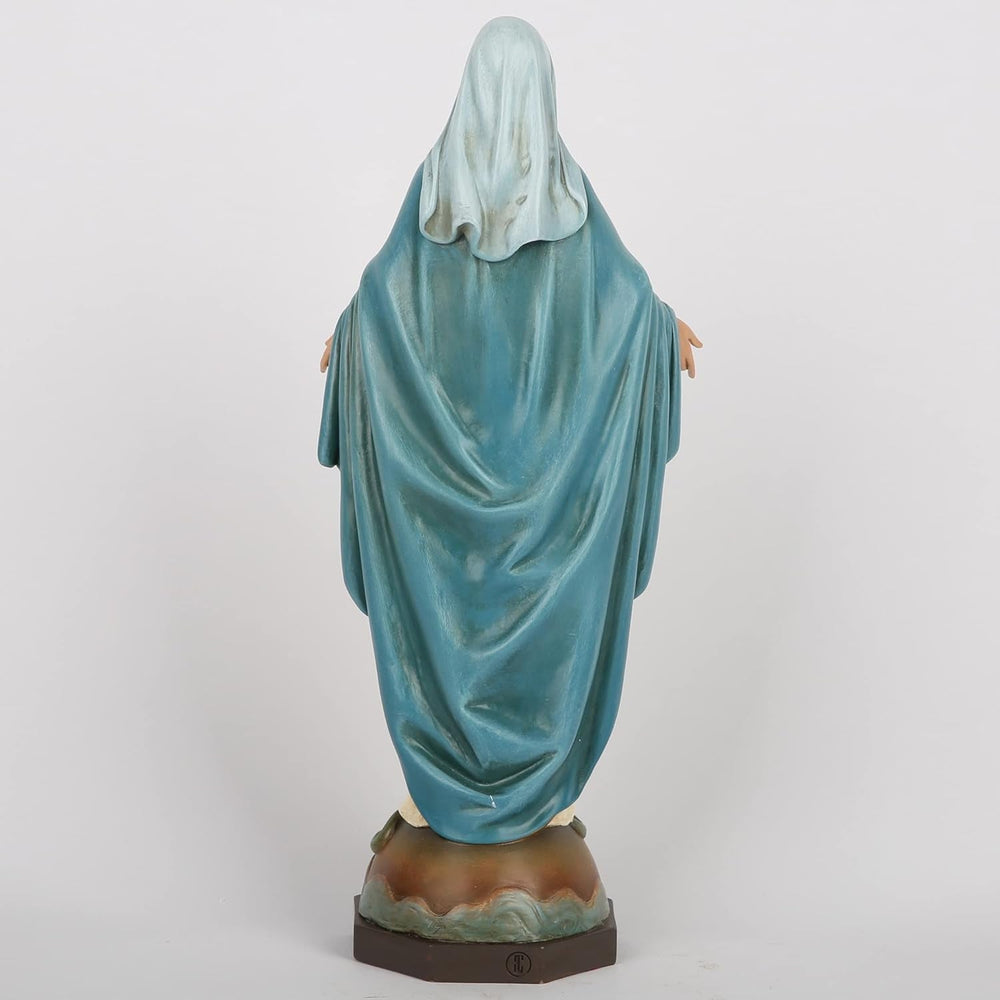 Statuie catolică BC a Doamnei noastre de Grație, figura Fecioarei Maria pentru altar, cadou religios pentru mamă, decorațiuni catolice pentru casă, 34,3 cm înălțime, pictată manual de Buildclassic (elegant) Statuete si sculpturi Naty Shop