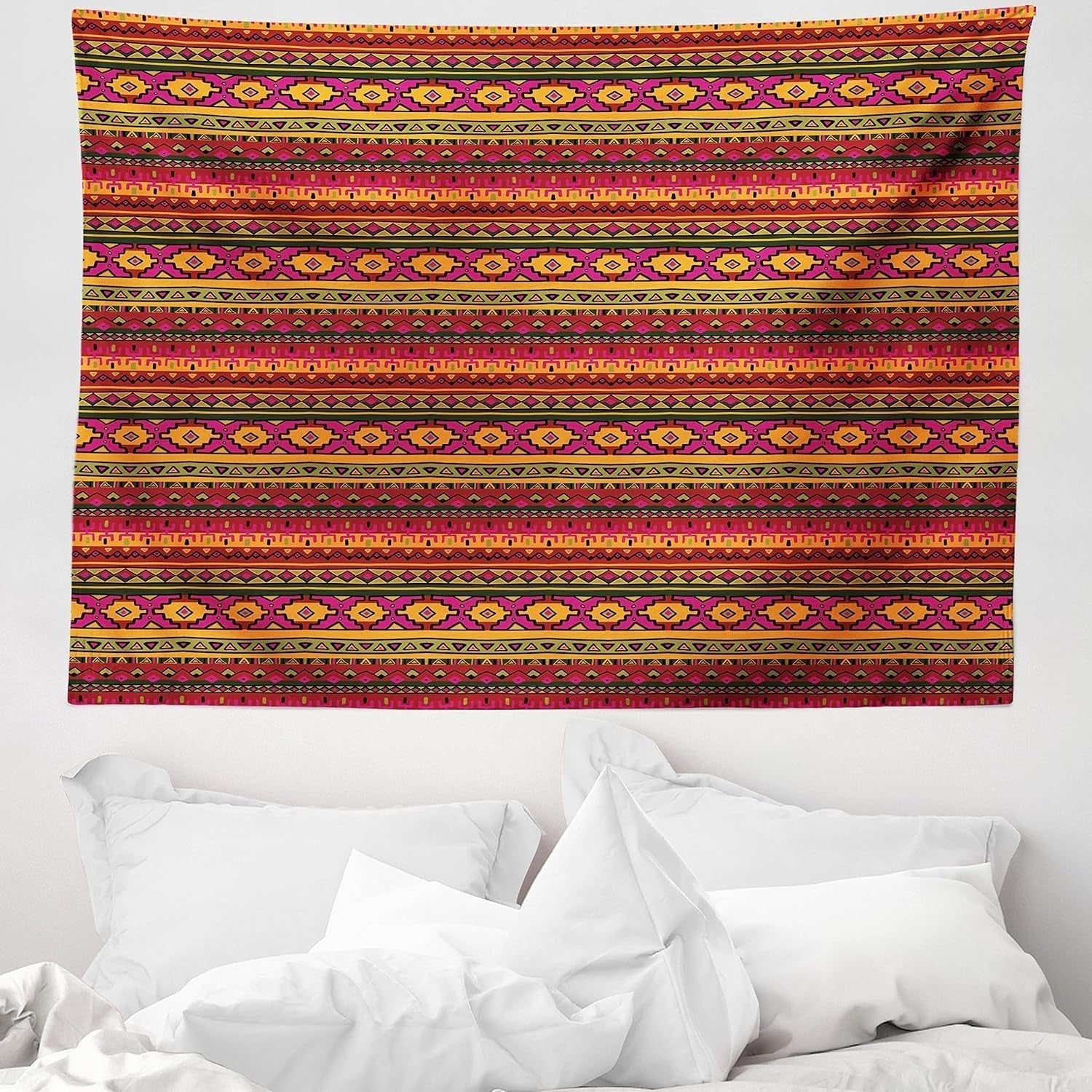 Tapiserie abakuhaus wanderlust harta animala lumii desene Casa - Accesorii si Decoratiuni Naty Shop Roșu închis portocaliu 150L X 110B Cm