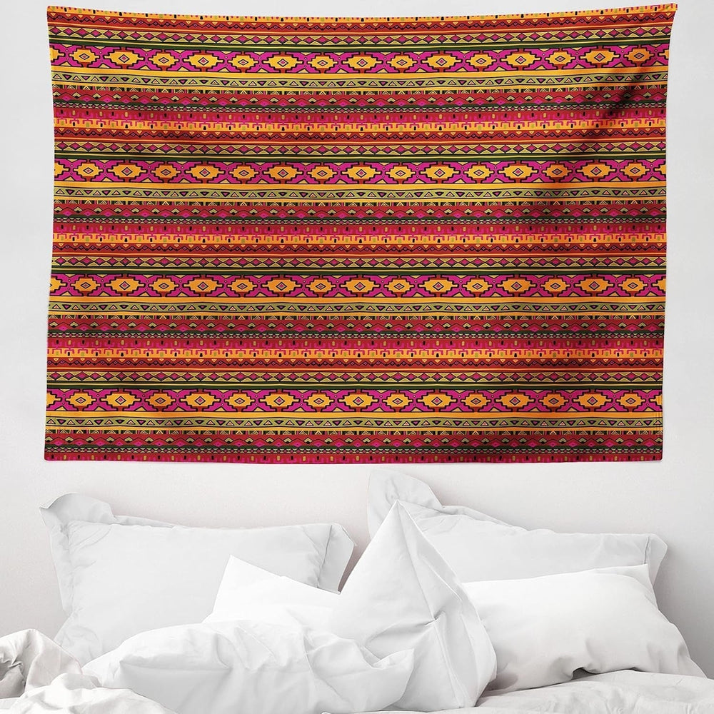 Tapiserie abakuhaus wanderlust harta animala lumii desene Casa - Accesorii si Decoratiuni Naty Shop Roșu închis portocaliu 150L X 110B Cm