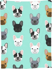 Tapiserie buldog francez imprimat motiv fata Casa - Accesorii si Decoratiuni Naty Shop Default Title