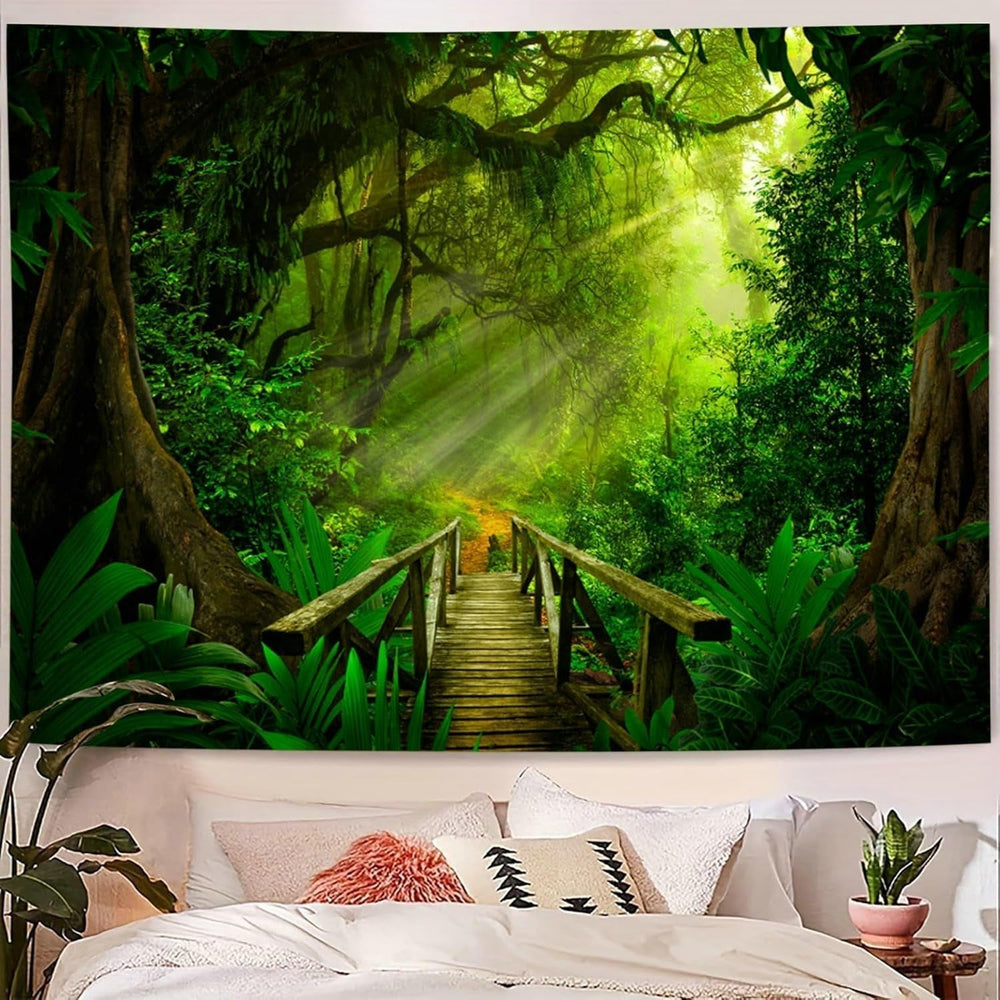 Tapiserie forest green hanging aer liber Casa - Accesorii si Decoratiuni Naty Shop