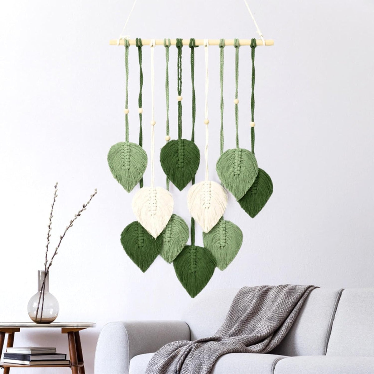 Tapiserie franghie bumbac facuta manual plante decorative nunta Casa - Accesorii si Decoratiuni Naty Shop Default Title