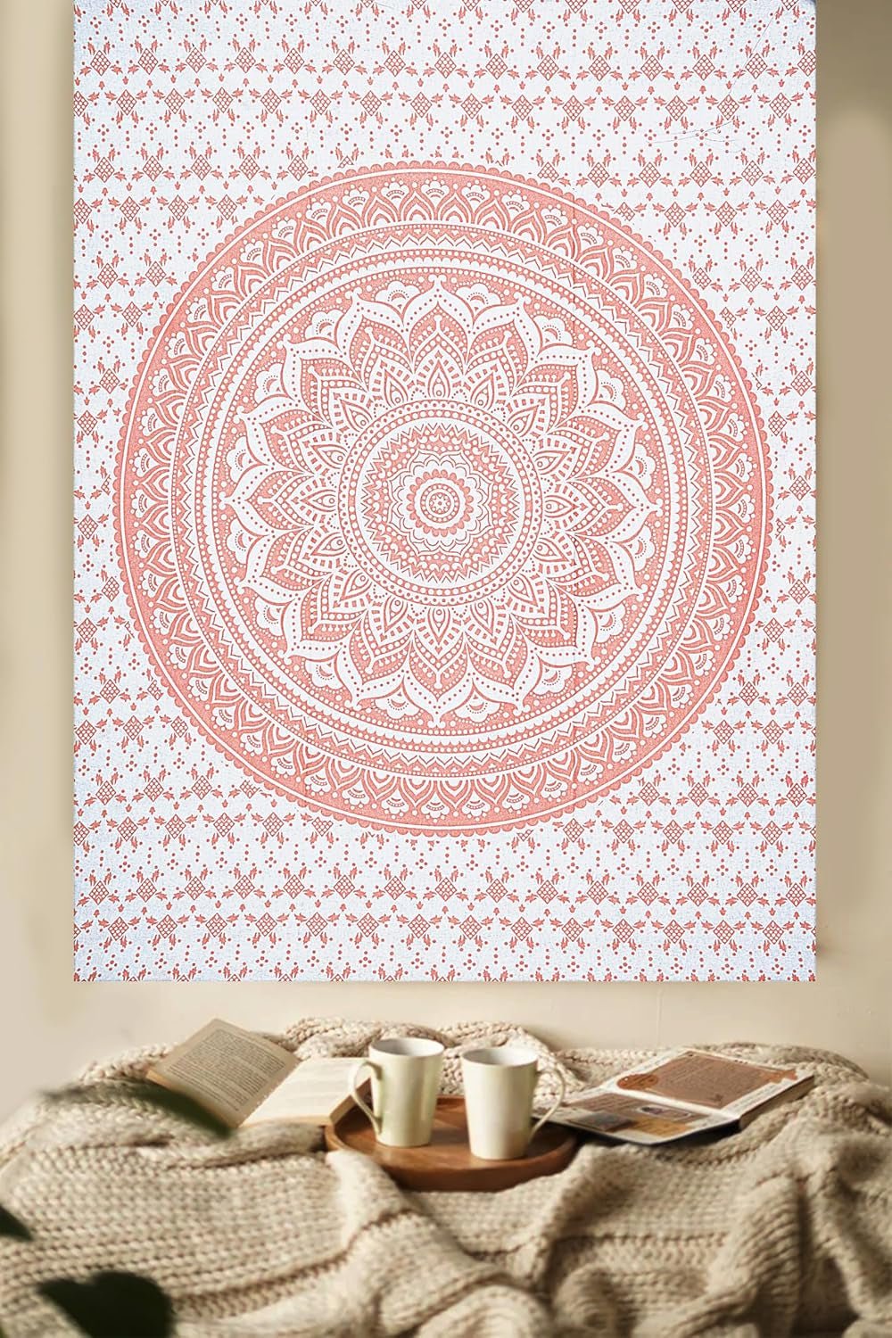 Tapiserie furnishful finesse mandala roz Casa - Accesorii si Decoratiuni Naty Shop