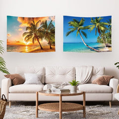 Tapiserie ulticool casa plaja mare insula palmier Casa - Accesorii si Decoratiuni Naty Shop