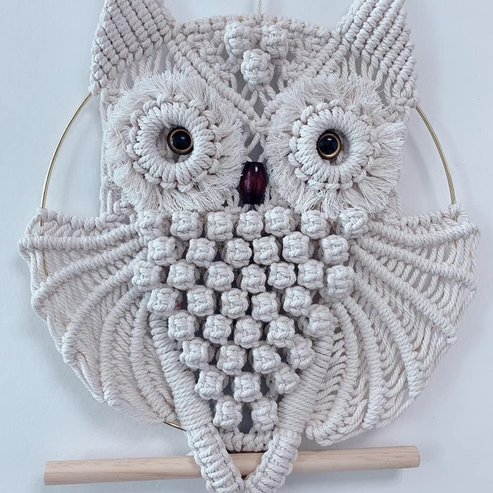 Tapiserie ysglife bufnite decorare manual ornament arta agatatoare Casa - Accesorii si Decoratiuni Naty Shop