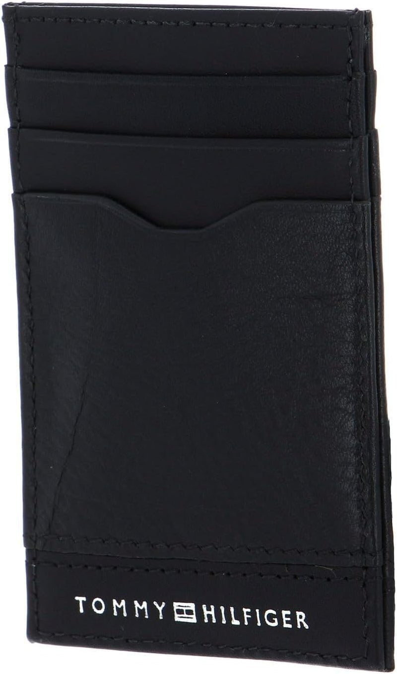 Tommy Hilfiger Bărbați TH Central Cardholder, Bi-Fold Wallet, negru, o singură dimensiune Portofel Barbati Naty Shop Titlu implicit