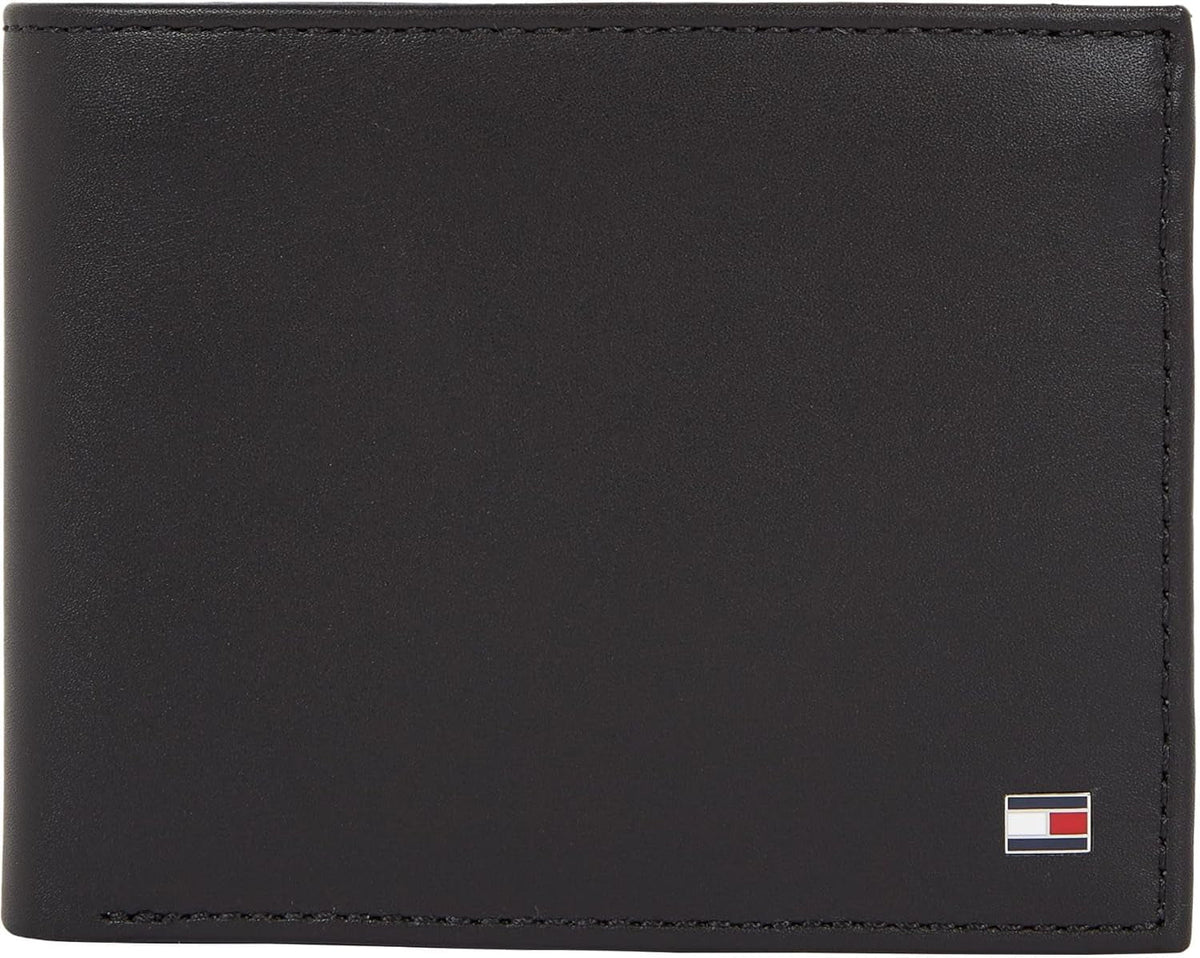Tommy Hilfiger portofel pentru bărbați Eton Trifold cu buzunar pentru monede Portofel Barbati Naty Shop Negru